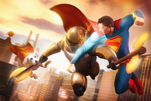 Superman Vs Hammer Of Boravia (320x240) Resolution Wallpaper