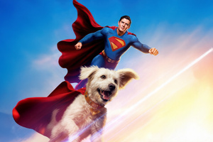 Superman X Krypto (1600x900) Resolution Wallpaper