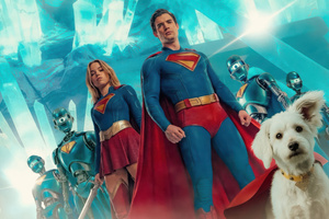 Superman X Supergirl City Guardians (2880x1800) Resolution Wallpaper