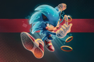 Supreme Sonic The Hedgehog (1024x768) Resolution Wallpaper