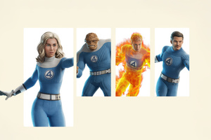 Susan Storm In The Fantastic Four First Steps X Fortnite (1336x768) Resolution Wallpaper