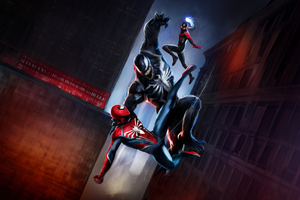 Swinging Sequel Marvels Spider Man 2 Game Wallpaper