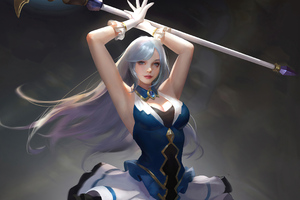 Sword Girl 4k (1152x864) Resolution Wallpaper