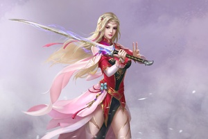 Sword Girl Fantasy Art