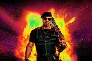 Sylvester Stallone As Barney Ross In The Expendables 4 Wallpaper