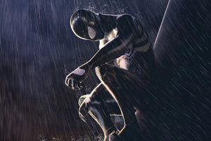 Symbiote Spider Man 5k Artwork (1360x768) Resolution Wallpaper