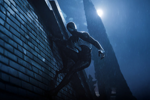 Symbiote Spiderman In Marvels Spiderman 2 (1400x1050) Resolution Wallpaper