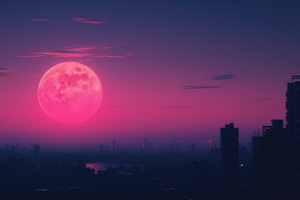 Synthwave Buildings 5k (1280x720) Resolution Wallpaper