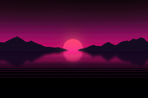 Synthwave Electro (2880x1800) Resolution Wallpaper