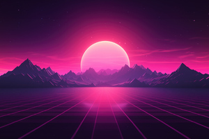 Synthwave Electro 4k (3840x2160) Resolution Wallpaper