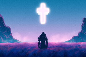 Synthwave (320x240) Resolution Wallpaper