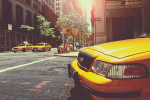 Taxi Cab New York City Street Vehicles
