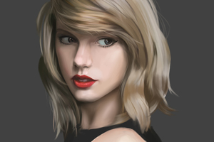 Taylor Swift Fan Art (1360x768) Resolution Wallpaper