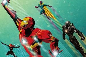 Team Iron Man Civil War Wallpaper