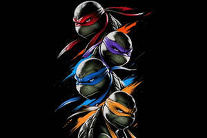 Teenage Mutant Ninja Turtles Brothers In Battle (2048x2048) Resolution Wallpaper