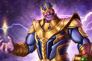 Thanos 4k Arts (1360x768) Resolution Wallpaper
