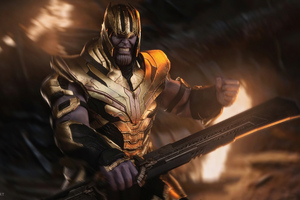 Thanos Angry 4k (1280x800) Resolution Wallpaper