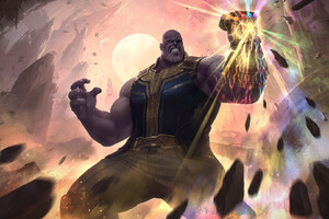 Thanos Avengers Endgame Art HD