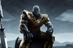 Thanos Avengers Endgame New (1360x768) Resolution Wallpaper