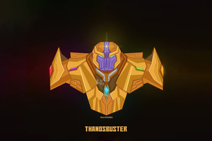 Thanos Buster Minimal 5k Wallpaper