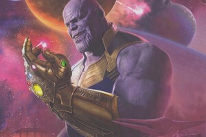 Thanos Concept Art (1024x768) Resolution Wallpaper
