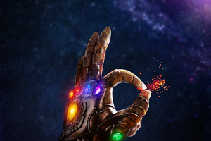 Thanos Gauntlet (1400x1050) Resolution Wallpaper