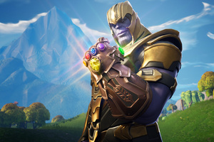 Thanos In Fortnite Battle Royale Wallpaper