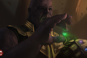 Thanos Infinity Gauntlet 4k Art (2560x1600) Resolution Wallpaper