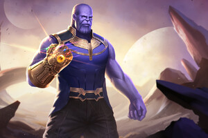Thanos Infinity Gauntlet Artwork