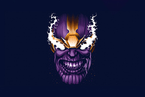 Thanos Minimalist 5k (1366x768) Resolution Wallpaper