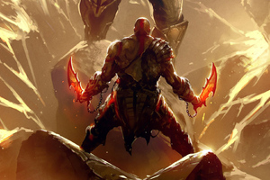 Thanos Vs Kratos Wallpaper