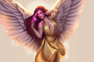 The Angel Wings Of Beauty (3440x1440) Resolution Wallpaper