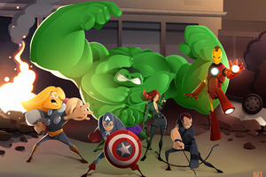 The Avengers Art4k Wallpaper