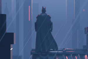 The Bat And Gotham Moon Wallpaper