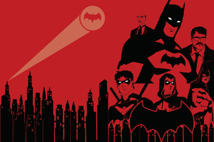 The Bat Family 4k Wallpaper