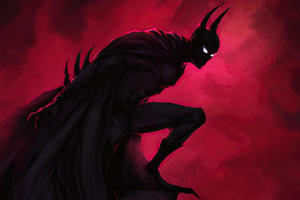 The Bat Neon Noir Wallpaper
