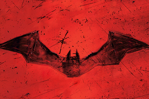 The Batman 2021 Red Logo 8k