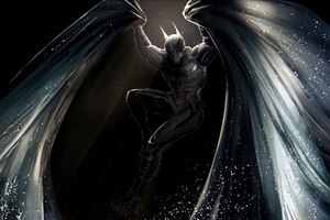The Batman Batcape Takes Flight (2880x1800) Resolution Wallpaper