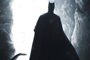 The Batman Coming Out Of Cave Wallpaper