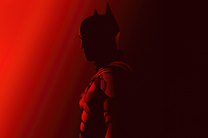 The Batman Red Artwork (7680x4320) Resolution Wallpaper
