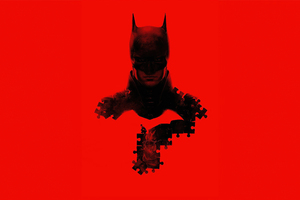 The Batman Red Poster Wallpaper