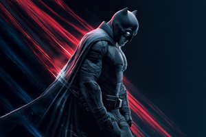 The Batman Standing Guard Over Gotham City Wallpaper