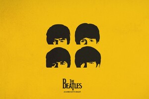 The Beatles Minimalism (1400x900) Resolution Wallpaper
