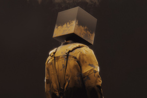 The Box Head (1360x768) Resolution Wallpaper