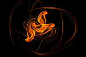 The Burning Core (1360x768) Resolution Wallpaper