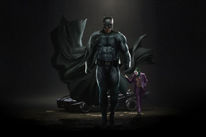 The Dark Knight And The Clown Prince (1280x1024) Resolution Wallpaper