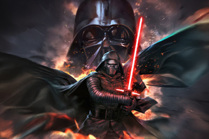 The Darth Vader Dark Power (1600x1200) Resolution Wallpaper