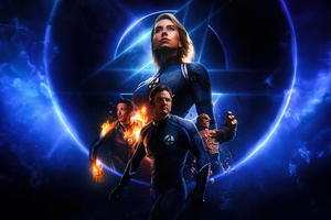 The Fantastic Four 2025 Movie (2932x2932) Resolution Wallpaper