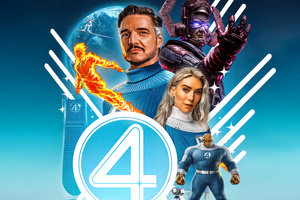 The Fantastic Four First Steps Divine Intervention (2048x2048) Resolution Wallpaper