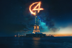 The Fantastic Four First Steps Statue Of Liberty (2880x1800) Resolution Wallpaper